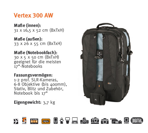 Lowepro Fotorucksack Vertex 300 AW
